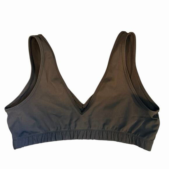 We Wore What Black V-neck Bra, Bralette Large - Picture 2 of 6